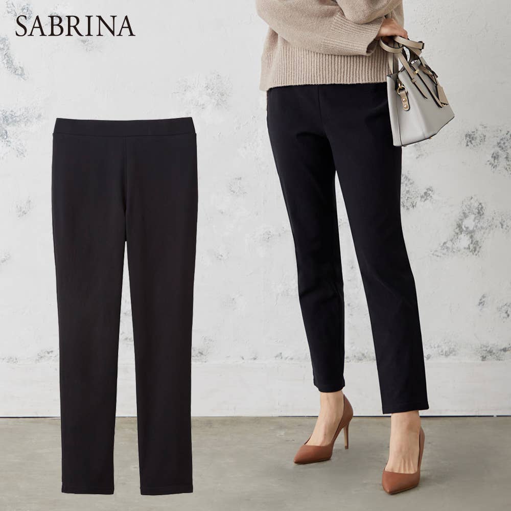 【テーパード・裏起毛】レーヨン混パンツ【SALE】